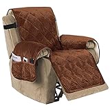 Snugglemore Fleece Armchair/Recliner Chair Cover Furniture Protector with 6 Storage Pockets Armchair 