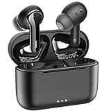ACEFAST Four Microphone ENC Noise Cancelling Wireless Earbuds Ultra-Clear Stereo Call Touch Control IPX6 Waterproof Fitness Headphones 20 Hours Playtime Compatible with iPhones and Android Phones 