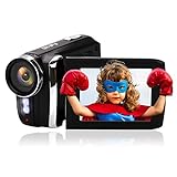 TOPTOO Digital Kids Camcorder Children Video Camera 15M Pixel Auto-Focusing Self-Timer Video-Recording Built-in Filters Stickers with Rechargeable 400mAh Battery 