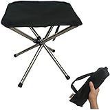 Lightweight Collapsible Step Stool for Fishing BBQ Camping Hiking Chair Outdoors Indoors Kitchen Bar FunnyGift Retractable Stool Folding 2.5 Inches Thick Adjustable Height Stools for Adults Kids 