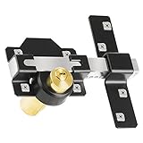 Concise Home Double Long Throw Gate Lock 5 Keys Garden Locking Both Sides 
