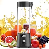 with 4 Blades Juicer Magnetic charging Made with BPA-Free Material One-handed Drinking Mini Personal Blender for Shakes and Smoothies GutView Portable Blender 