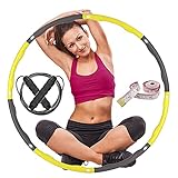 Yakuin Hoola Hoop for Adults,Weighted Hoola Hoop for Exercise Professional Soft Fitness Hoola Hoop 8 Section Detachable Design 