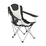 Beige Standard Homecall Folding Camping Chair with 2×1 textilene backrest Adjustable 