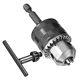 Drill Chuck Conversion Adapter Tools for 1/2-20UNF Mount to Hold 2-13mm Drill Bits for Impact Driver sourcing map 1/2 Keyless Drill Chuck 