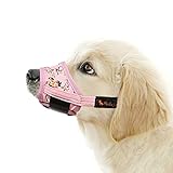 Suitable for Small Medium and Large Dogs with Comfortable Mesh Soft Fabric and Adjustable Strap LUCKYPAW Dog Muzzle Anti Biting Barking and Chewing 