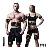 MAILIER Abs trainer muscle stimulator machine Abdominal Muscle StimulatorAbdominal Toning Belts Home Workout Fitness Device Home Gym Belt,Workout Equipment for Men &Women 4PCS 