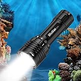 TurnRaise Waterproof LED diving torch for underwater sports and dive Beige 