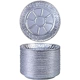 6 Inch Pack of 10 BESTONZON Aluminum Foil Tart/Pie Pans|Disposable Round Tin Plates for Homemade Cakes Pies No Lids 