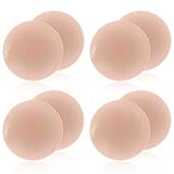 Women Silicone Pasties Adhesive Bra Reusable 2/4 Pairs Invisible Silicone Nipple Cover 