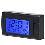 SOONHUA LCD Digital Table Car Dashboard Desk Electronic Clock Date Time Calendar Display 