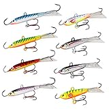 5PCS/Pack Soft Rubber Ice Fishing Lure 7.5cm/12.5g Fish Bait Bass Paddle Tail