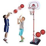 IKUKUER Basketball Hoop,Indoor Outdoor Sports Activity Center Play Set Adjustable Basketball Hoop Best Gift for Kids 