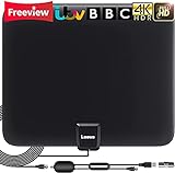 TV Aerial Indoor, Freeview Aerial Miles With Amplifier Signal Booster, 4k p