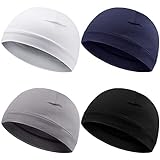 Syhood 6 Pieces Men Skull Caps Cotton Beanies Sleep Hats Multifunctional Helmet Liner Cap for Men and Women 