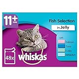 whiskas 11+ Cat Pouches Fish Selection in Jelly 12x100g pk