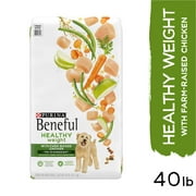 Purina Beneful Healthy Weight Dry Dog Food, Healthy Weight With Farm-Raised Chicken, 40