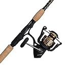PENN Battle III Spinning Reel and Fishing Rod Combo, Black/Gold, 4000 Reel Size