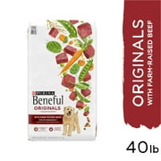 Purina Beneful Originals With Farm-Raised Beef, Real Meat Dog Food, 40 lb. Bag