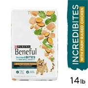 Purina Beneful IncrediBites With Farm Raised Chicken, High Protein Small Breed Dry Dog