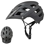 Zacro Adult Bike Helmet with Light Adjustable Bike Helmets for Men Women Youth with Replacement Pads &Detachable Visor Lightweight Cycling Helmet for Commuter Urban Scooter MTB Mountain &Road Biker 