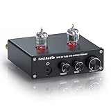 SUCA-AUDIO 6J2 Vacuum Tubes MM RIAA Phonograph Stage Preamplifier Mini Hi-Fi Stereo Preamp for LP Vinyl Recorder Player Turntable Home Audio with 12V Power Supply Phono Preamp for Turntable 