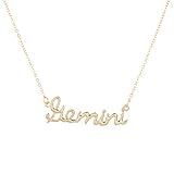 Lux Accessories Horoscope Zodiac Sign Pisces Gold Necklace