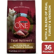 Purina ONE True Instinct Natural Dog Food, Turkey and Venison Dog Food, 36