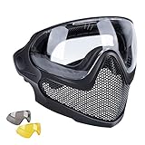 Tactical Airsoft Protection Fast Helmet with Safety Goggles and Half Face Protective Mask Suitable for Paintball CS Games 