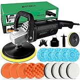 Rotary Buffer Polisher Waxer 12Amp Car Polishing and Home Appliance ENEACRO Car Polisher 12 Amp 6-inch/7-inch Variable Speed 1000-3500RPM Detachable Handle Perfect for Boat 