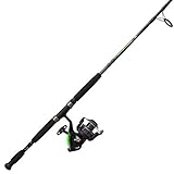 Zebco Bite Alert Spinning Reel and 2-Piece Fishing Rod Combo, Instant Anti-Reverse Clutch