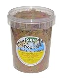 Supa Aquarium Fish Food Tropical Flake, 1 Litre | Premium Quality Nutritious Fish