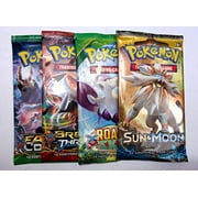 Pokemon assorted boosters: 4 packs