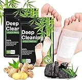 Aids in Relieving Stress and Tension Remove Impurities and Cleanse Reduces Foot Odor All-Natural Lavender n Rose Pain Relief Organic Foot Pads 20 Piece Patch Crescena Footpads 