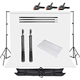 SEDGEWIN 10 x 6.5FT Adjustable Backdrop Stand Muslin Background Support System Stand for Photography Background Stand 10 x 6.5FT 